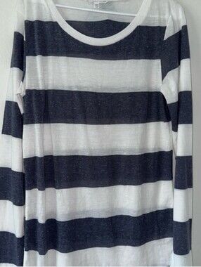 Victoria’s Secret Striped Long Sleeve Top Size Large